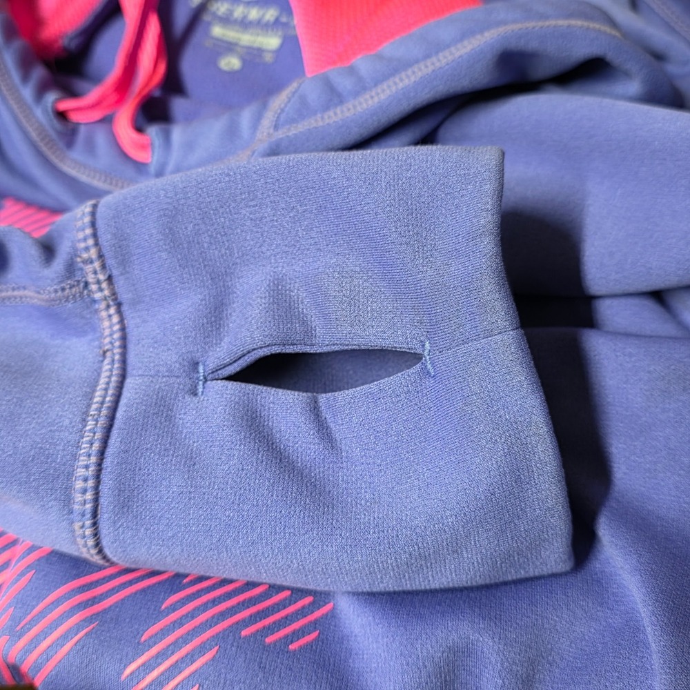 Nike Therma-FIT Hoodie Jacket Women's XL Purple Pink Graphic Pullover - Picture 4 of 9